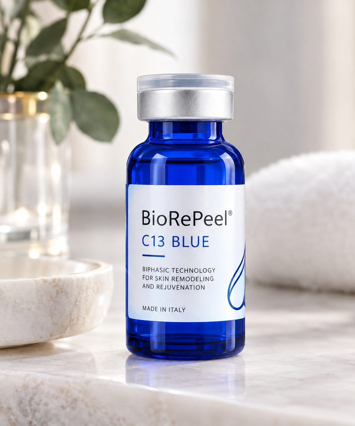 BioRePeel bottle at the studio