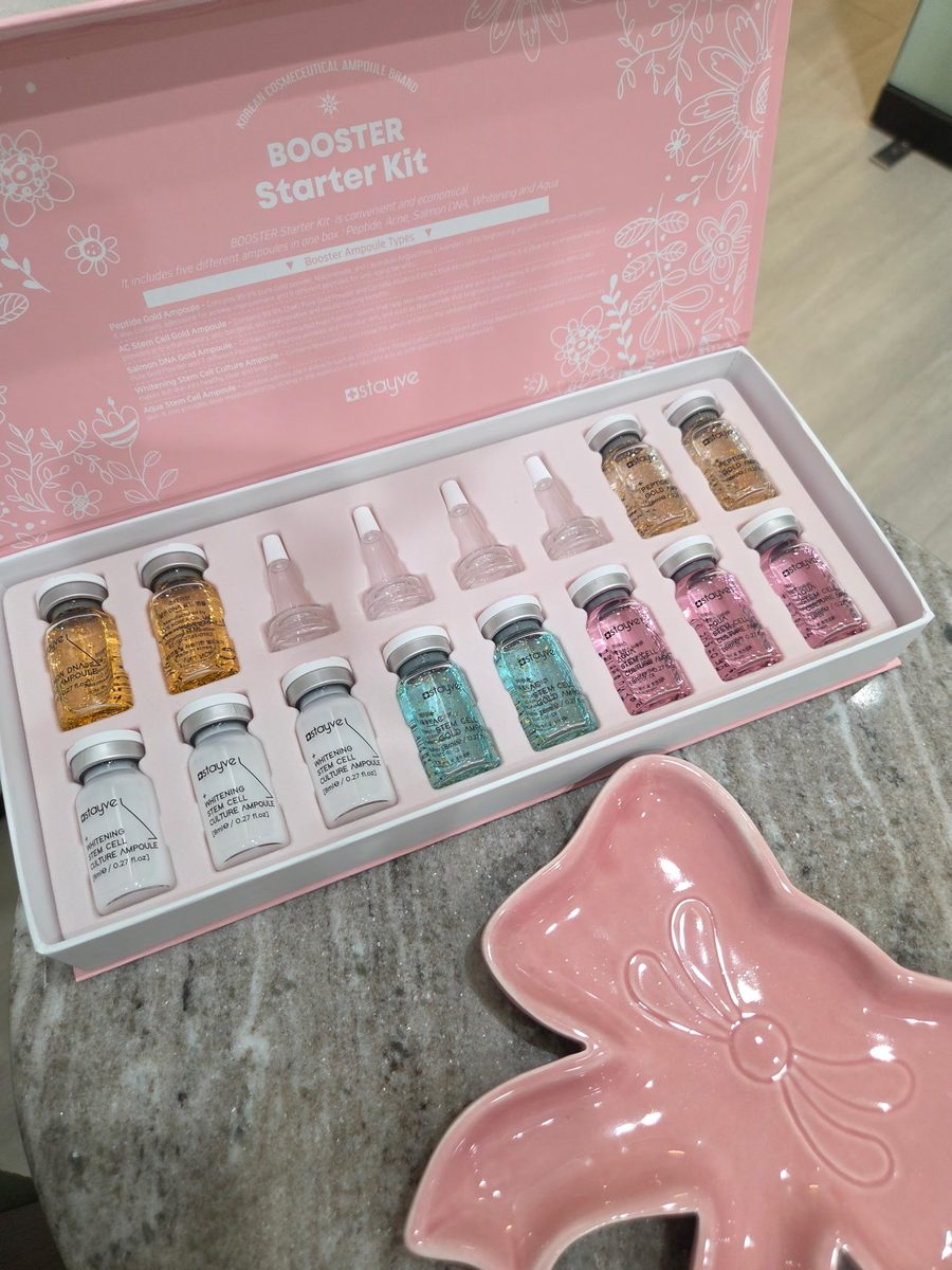 Stayve booster ampoules, from peptide and salmon DNA to aqua stem cell
